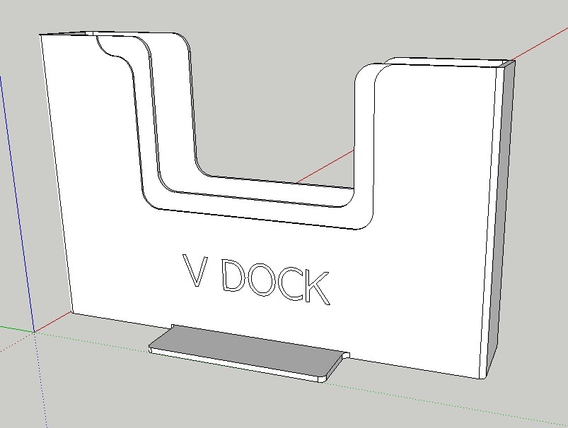 Vertical Dock for MacBook Pro 13" (mid2010) with case