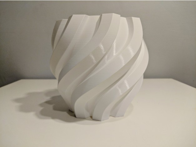Twisted Hexagon Vase