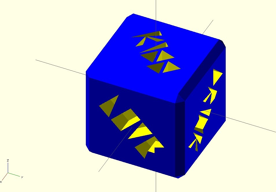 Customizable Dice with Text