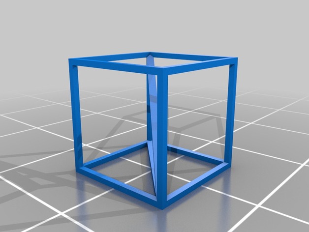 Cube with diagonal