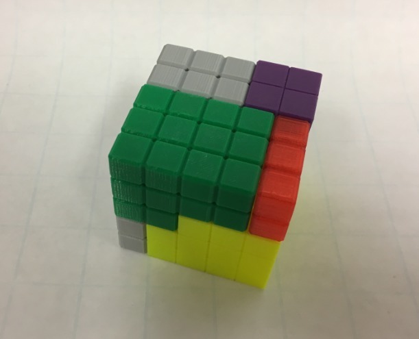 Cube Puzzle: 5 x 5 x 5, Five-Piece Dissection