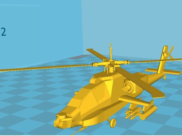 Apache AH64-A Helicopter model