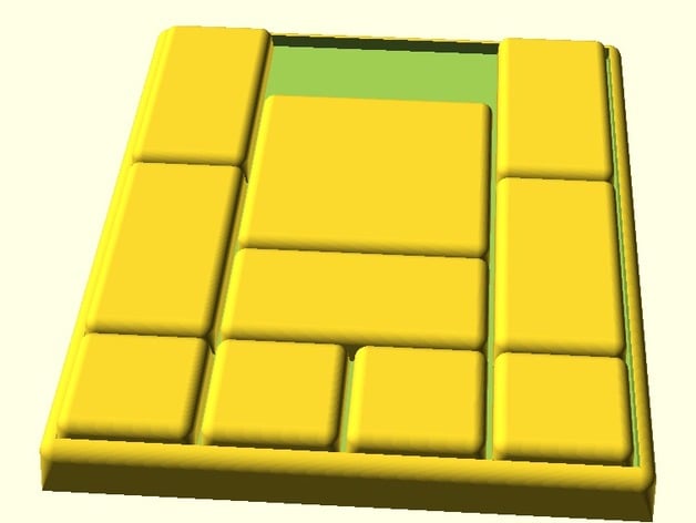 Klotski sliding block puzzle