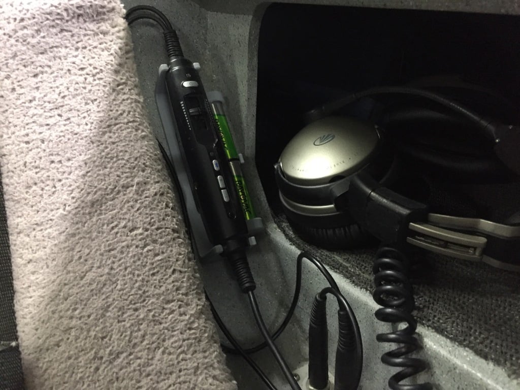 Lightspeed Zulu headset control box and spare AA batteries holder