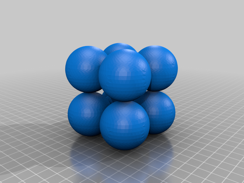 Simple Cubic Crystal Structure
