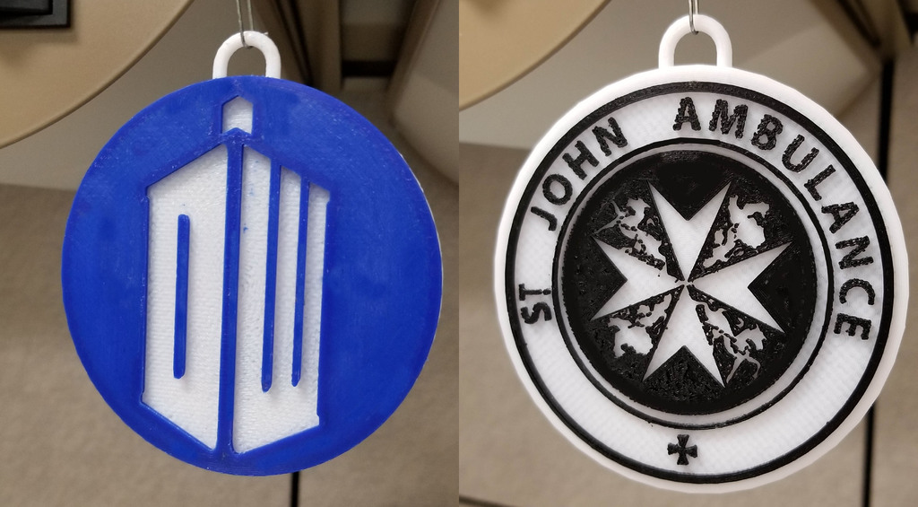 Doctor Who Ornament - St John Ambulance and DW Logo