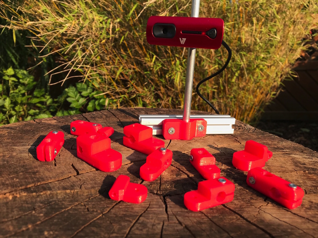 USB Camera mount Kit for 8mm Rods - Octopi - and a V7 CS2021-1E