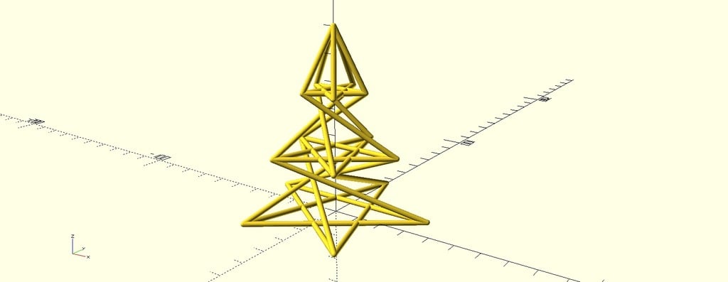 Pentagram christmas tree