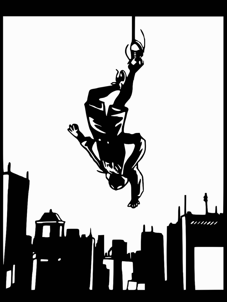 Spiderman Miles Morales stencil