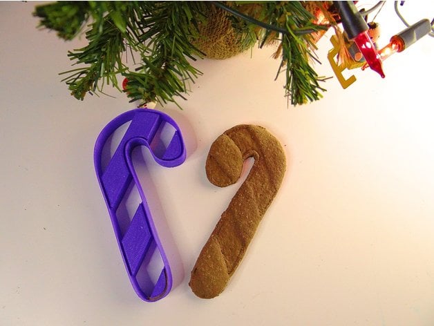 Modtagelig for Underholde sten Christmas cane cookie cutter by NikodemBartnik - Thingiverse