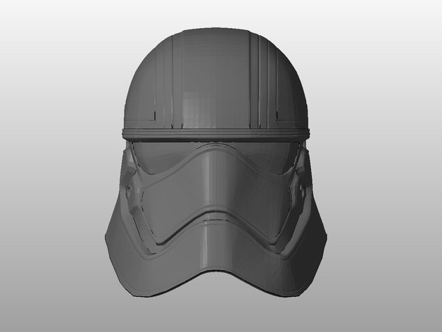 Captain Phasma Helmet: Smoother and Hollow