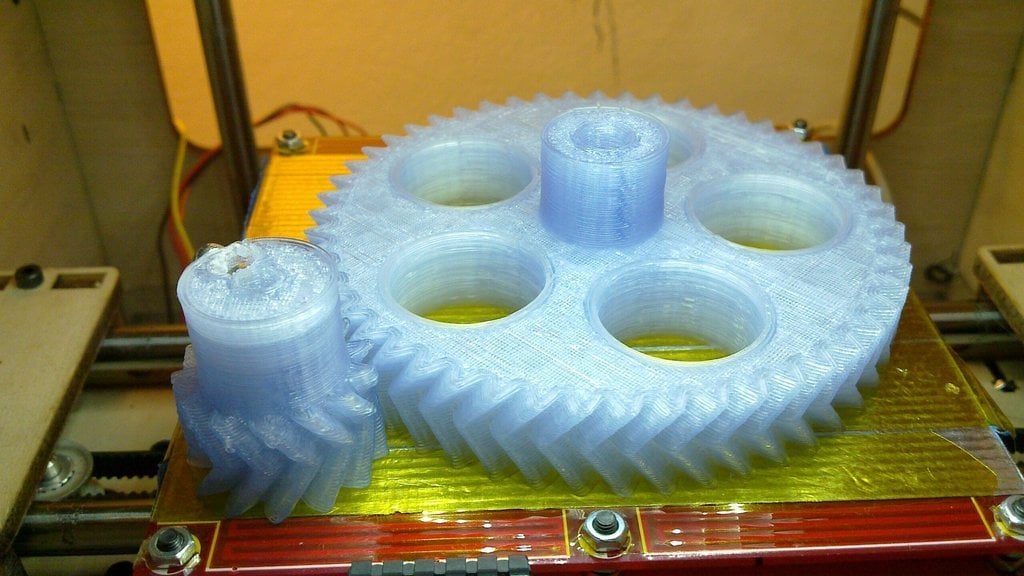 Parametric Herringbone Gear Set for Stepper Extruders