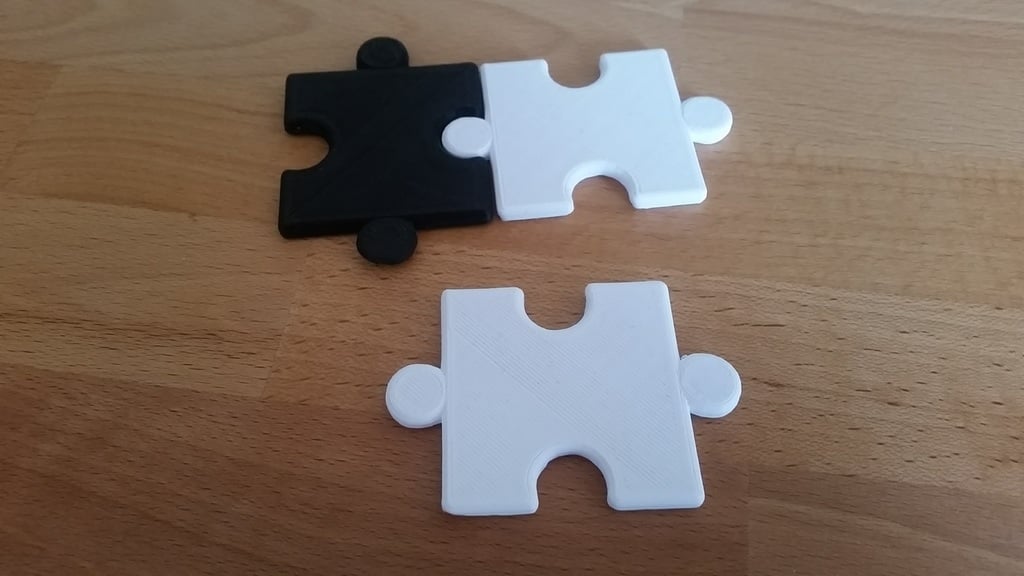 Chess board puzzle pieces