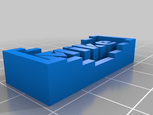 My Customized Project: Nameplate Generator with OpenSCAD
