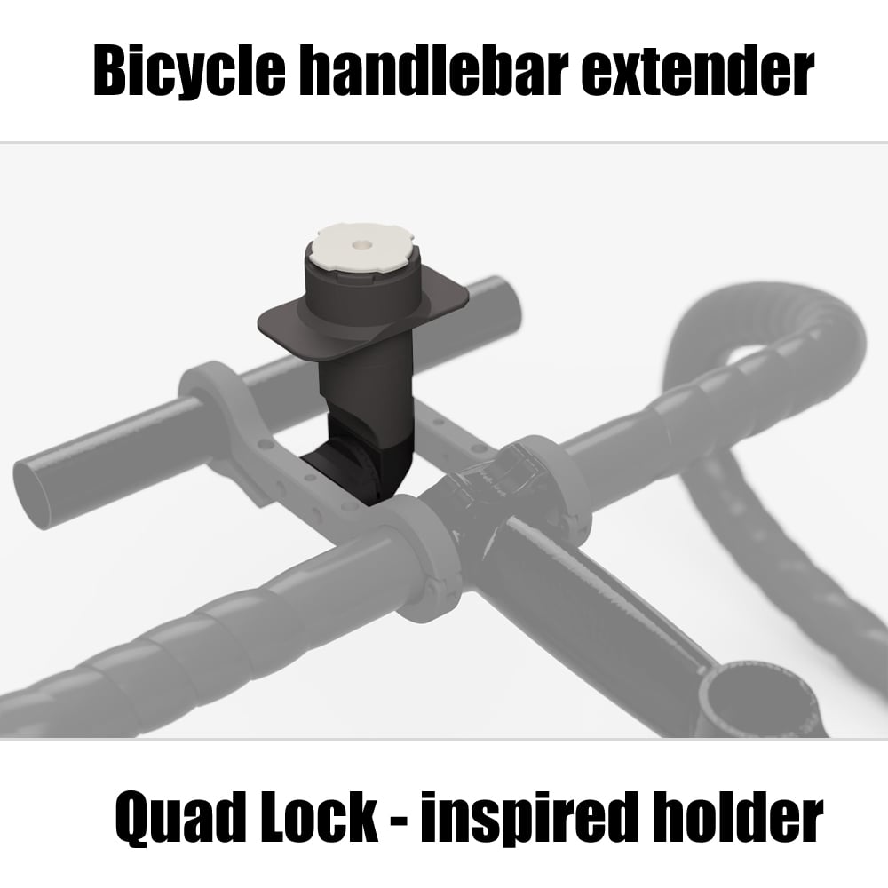 Quad Lock - inspired bicycle smartphone mount