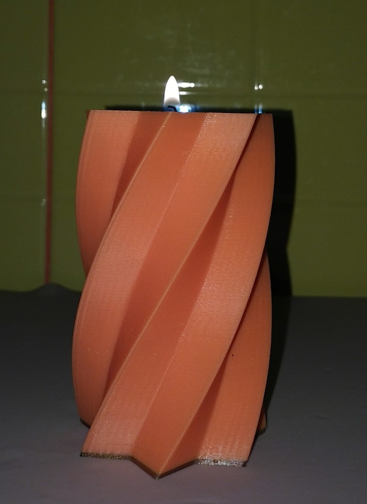 Parametric stelliform spiral tealight holders.