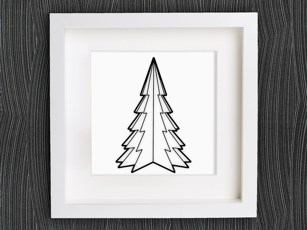 Customizable Origami Christmas Tree