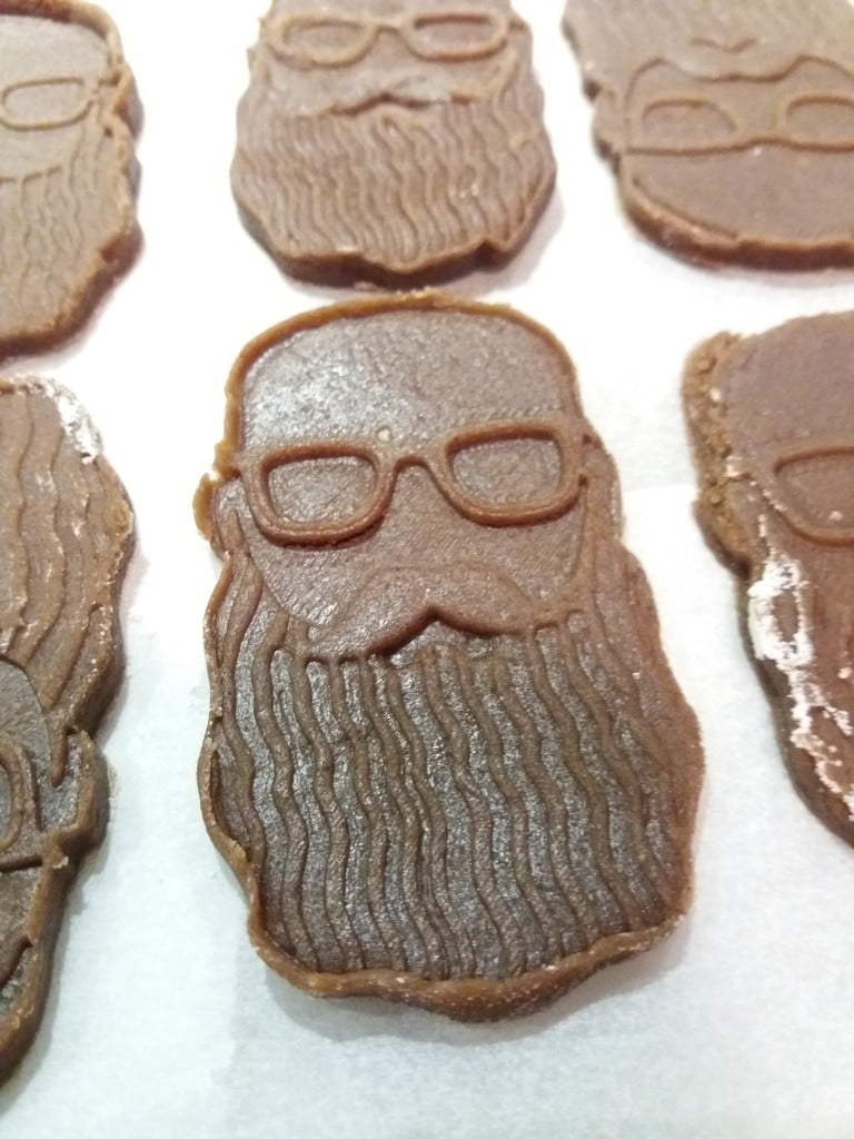 Hipster gingerbeard cookie cuter ;)