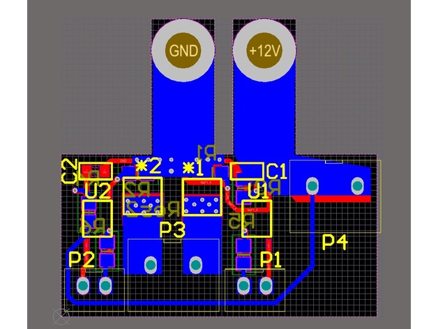 Dual mosfet modul for 12V PSU, 16A connectors, Prusa i3, A6 A8 A2