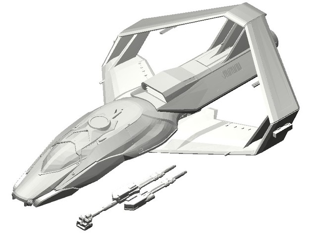 Star Citizen 300i Spaceship Model