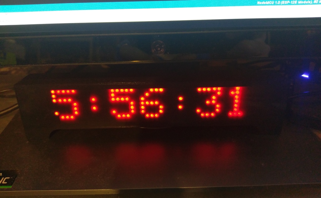 ESP8266 LED Clock 7 Module Version