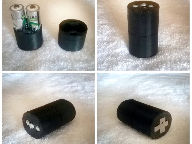 "AA" Size Battery to "C" Size Battery converter