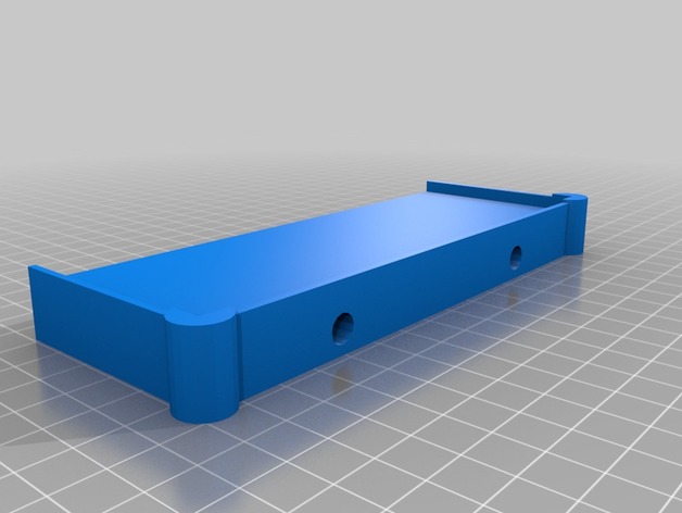 3D printer glass build plate holder - 2-piece