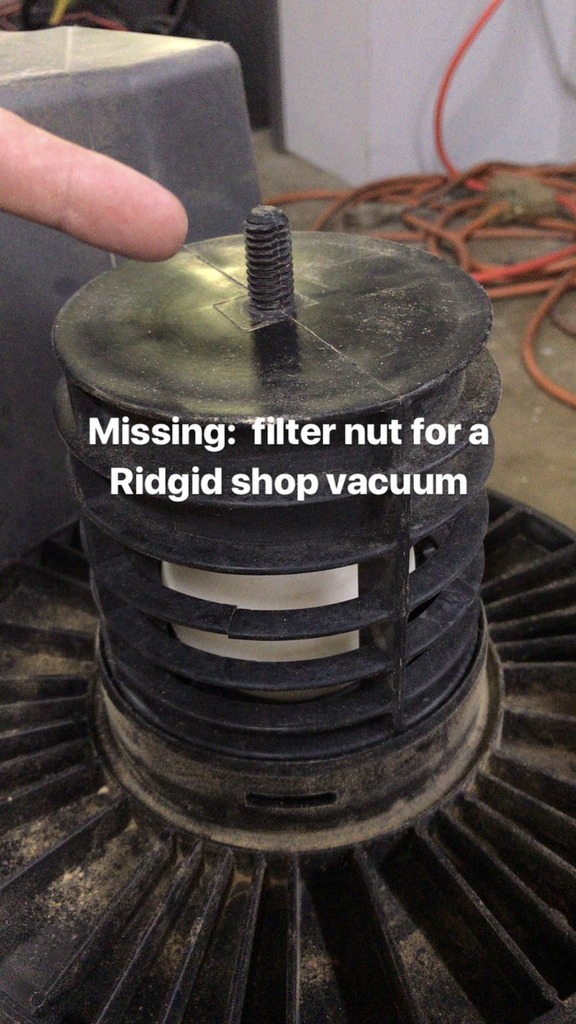 Ridgid WD4522 4.5-gal. Wet/Dry Vacuum Filter Nut