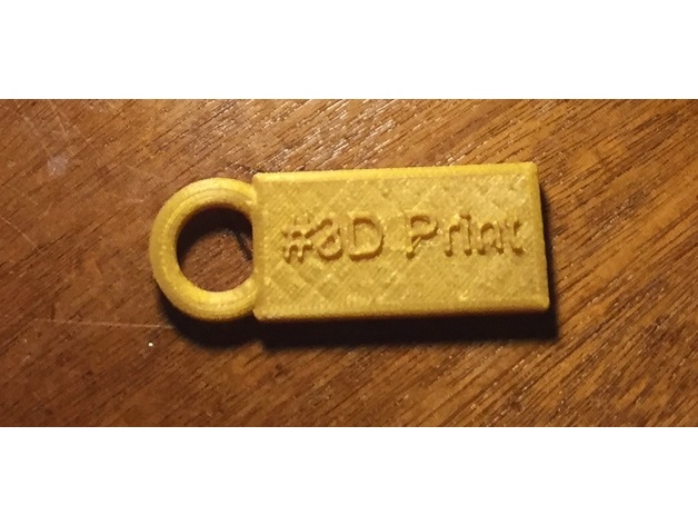 3-D print keychain