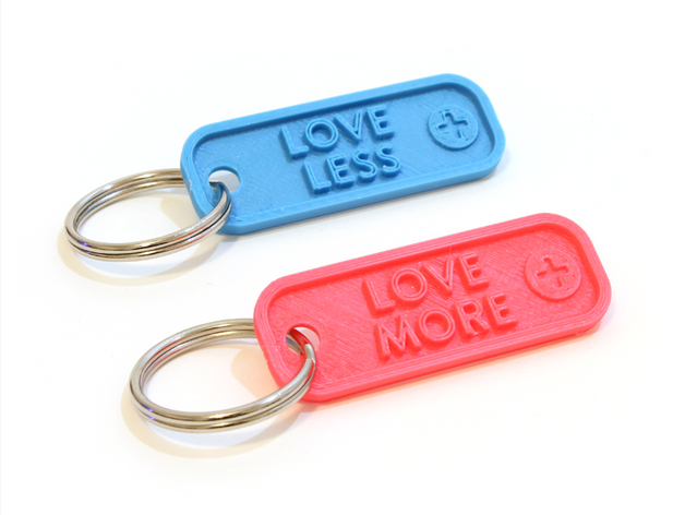 More&Less Inspiration Keychain