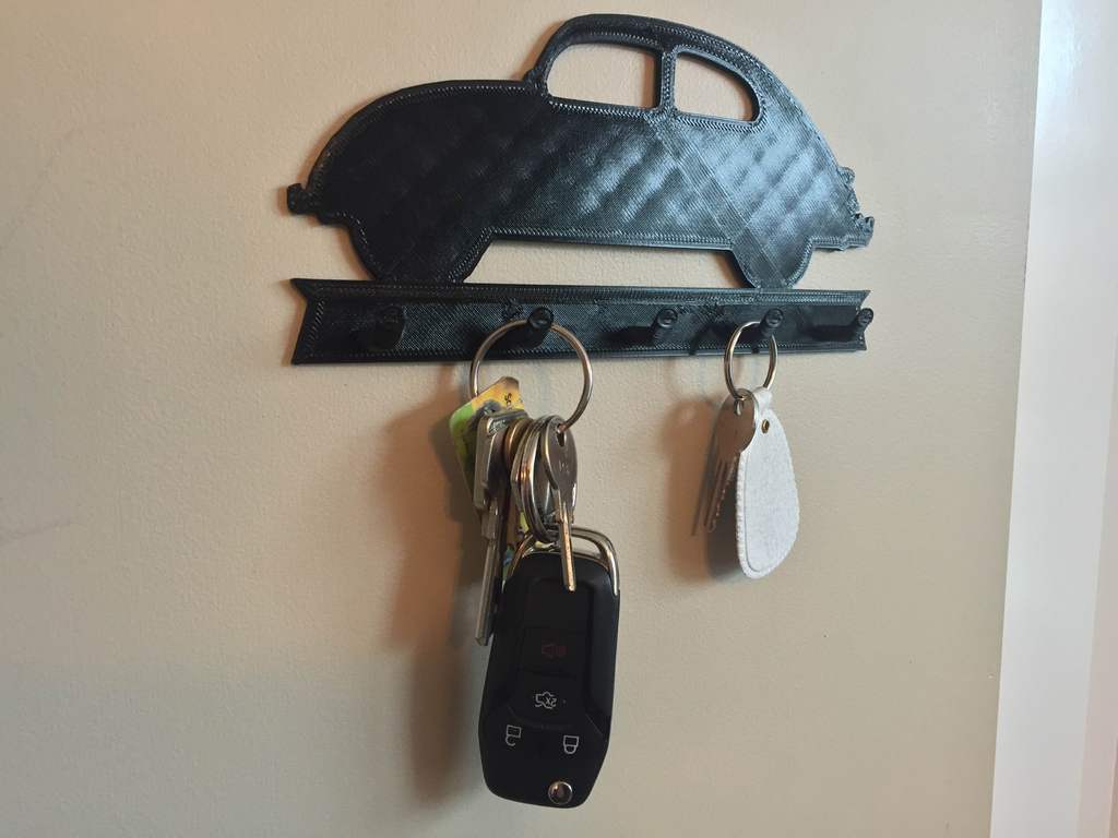 VW Bug Key Rack