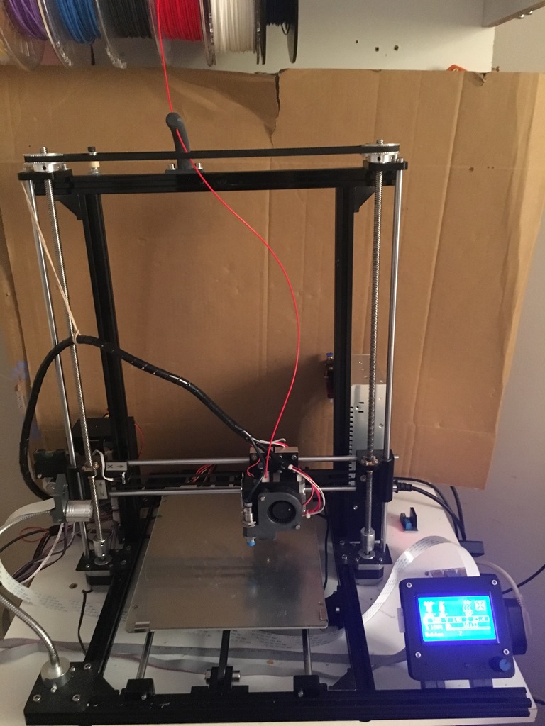 Hictop 3DP17 : belt between the two Z axis for manual mouvement