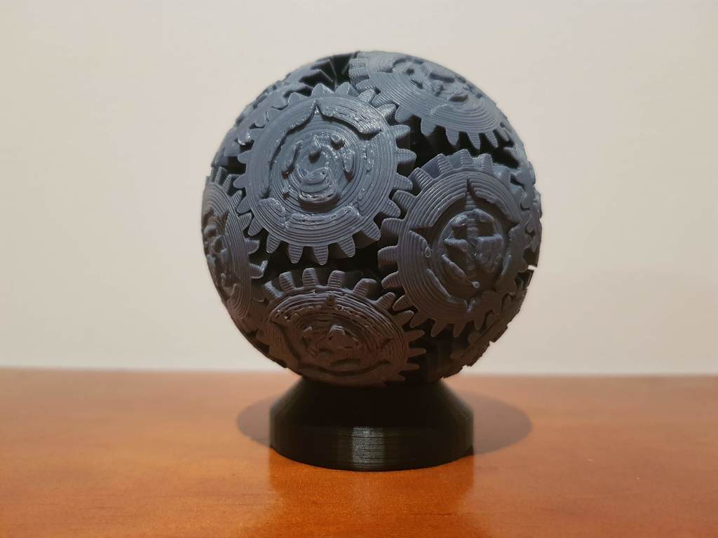 Screwless Gear Sphere w/ Custom Logo v2