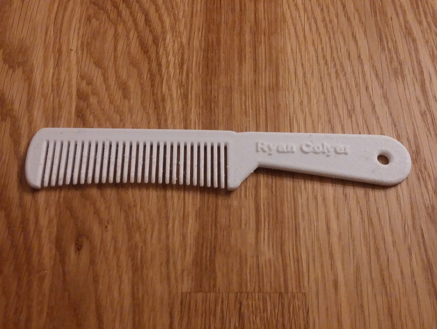Ergonomic Hair Comb With Personalized Text