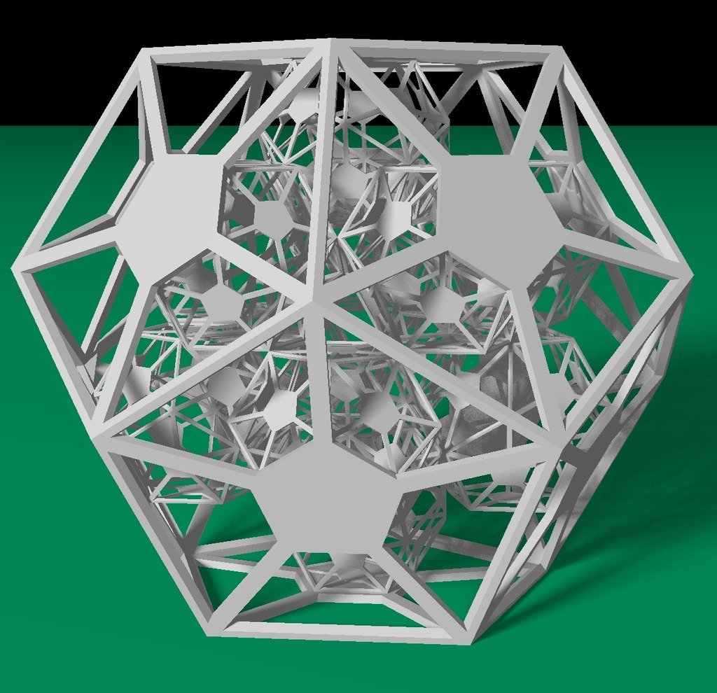 Recursive Dodecahedral Frame