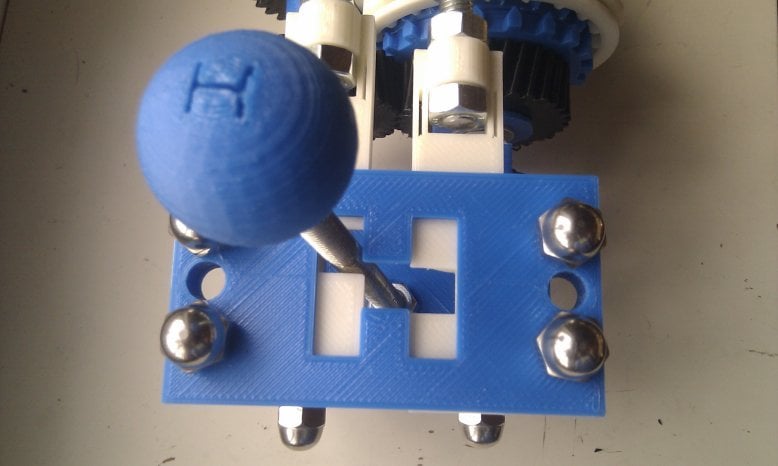 Four speed gearbox with H shifter