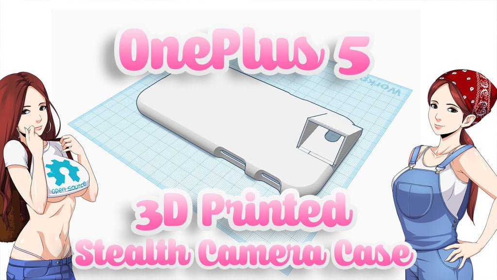 OnePlus 5 3D Printed Stealth Camera Case 