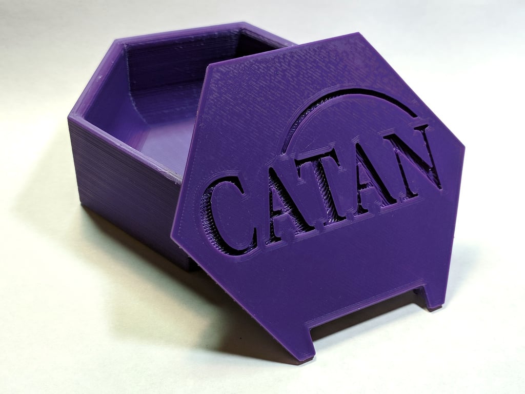 Catan Player Pieces Hex Storage Box