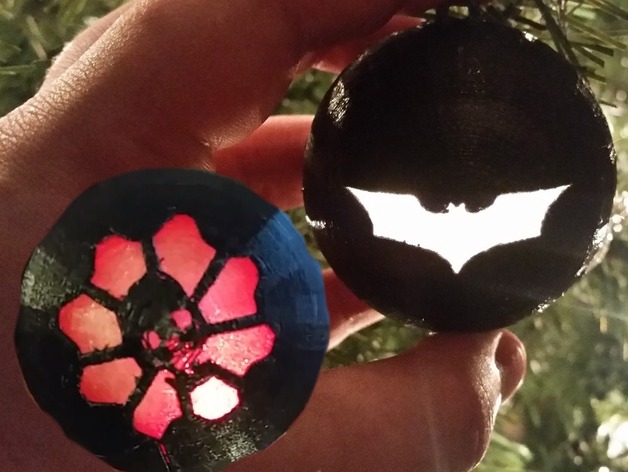 Light Up Ornaments (Batman & Gears of War)