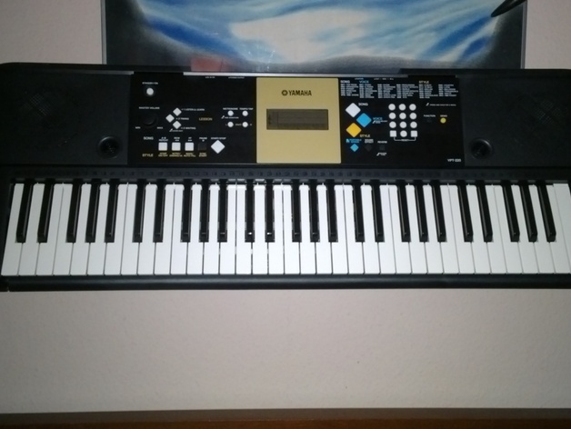 Wall mount for the Yamaha YPT-220 Keyboard