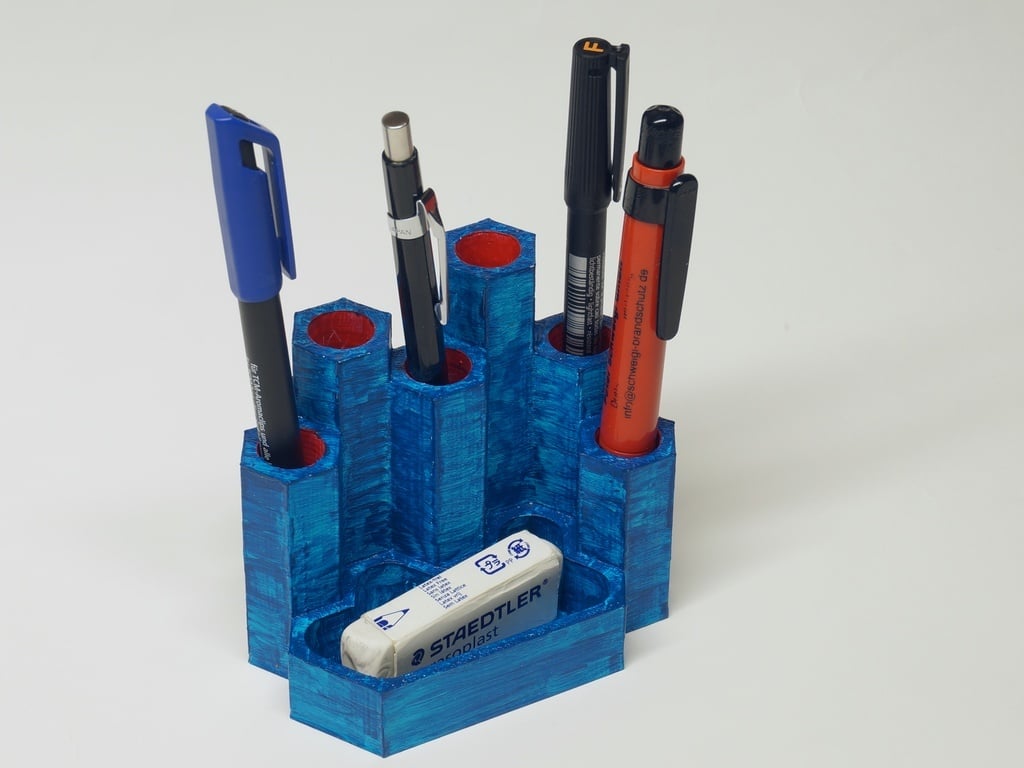 Pen Holder Hex Shape