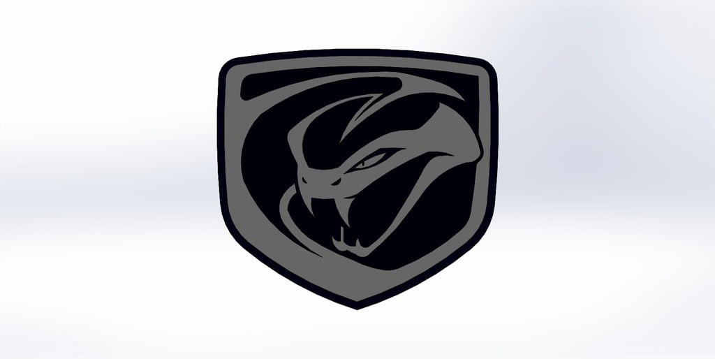 Viper Car Logo 3d Printit