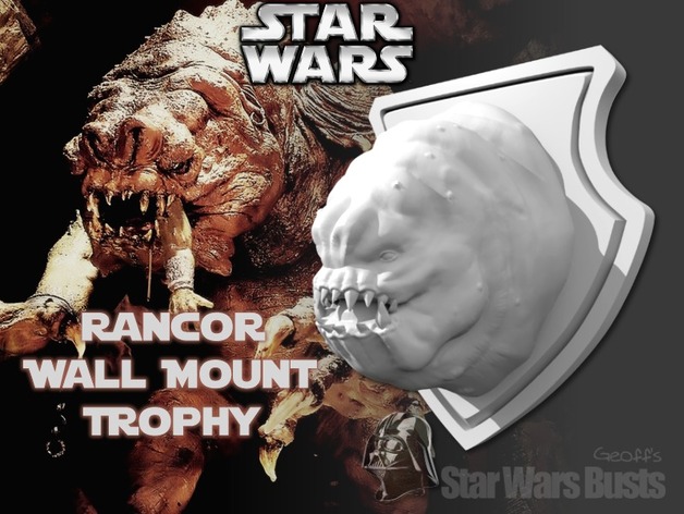 Rancor Head Wall Trophy