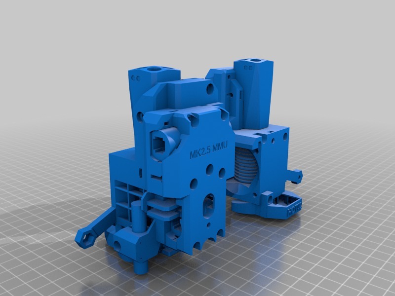 Prusa i3 Mk3 extruder base and cover for the MK2(S) multi-material