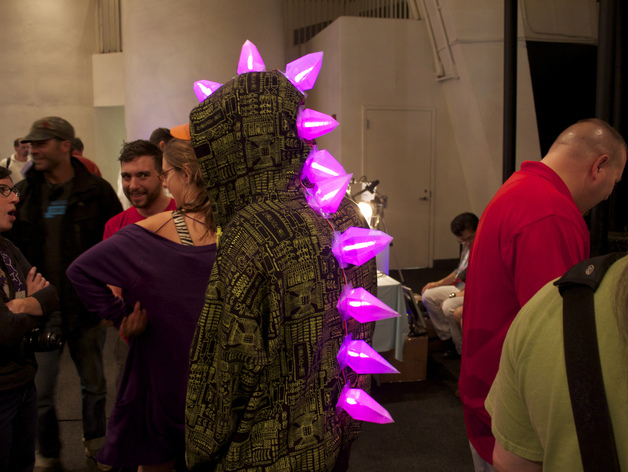 Stegosaurus Dinosaur Costume Spikes - LED Halloween