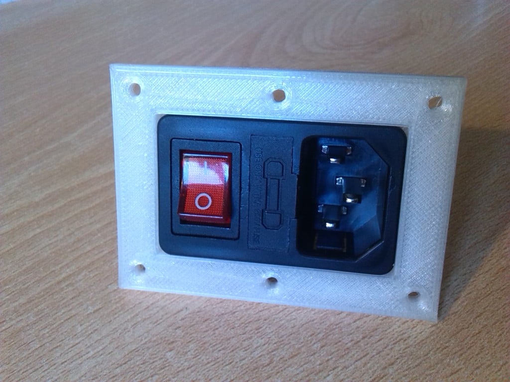 Power connector mount panel