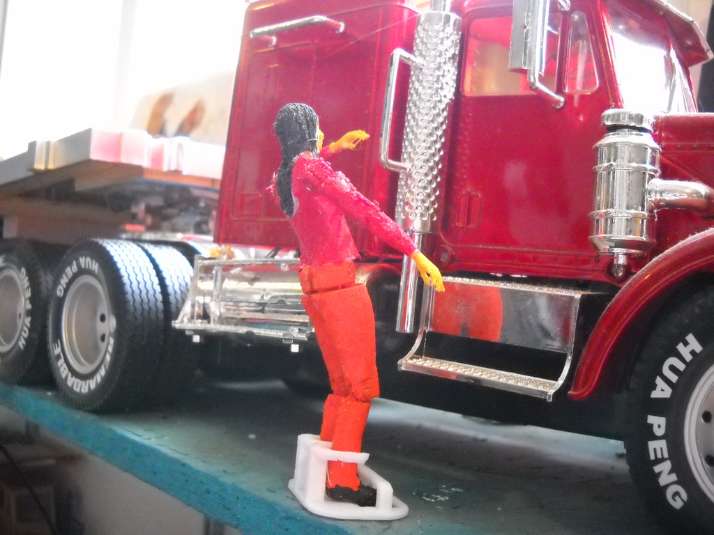 1/14 bruder size articulatated man for truck and tractor cabs or just plain fun