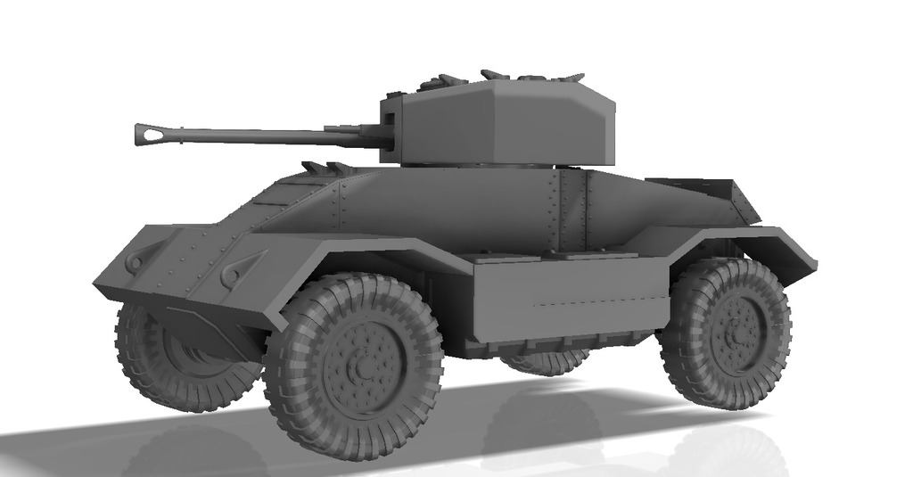 BRITISH ARMORED CAR, MK3, WWII (1:56, ~28mm)