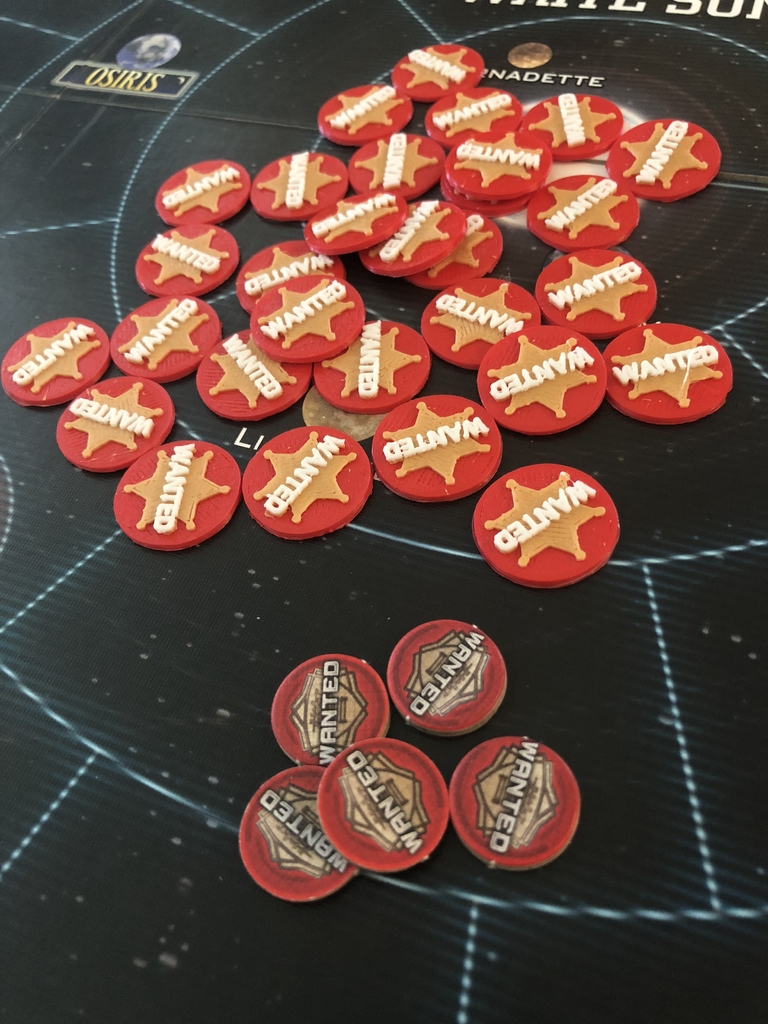 Firefly The Game - Wanted tokens