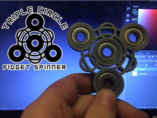 Triple Circle Fidget Spinner
